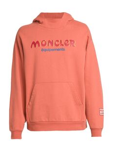 Худи из хлопка с логотипом Moncler x Salehe Bembury Moncler Genius, оранжевый