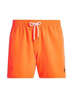 Плавки-шорты Traveller из эластичного полиэстера Polo Ralph Lauren, оранжевый