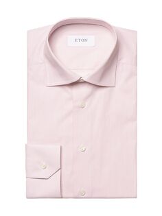 Полосатая рубашка современного кроя Eton, розовый
