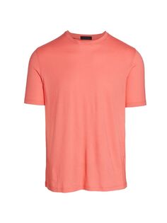 Однотонная футболка с круглым вырезом Core Saks Fifth Avenue, розовый