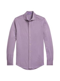 Хлопковая рубашка с пуговицами спереди Ralph Lauren Purple Label