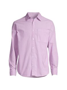 Рубашка Arne 5120 из хлопка с длинными рукавами и пуговицами спереди NN07, фиолетовый
