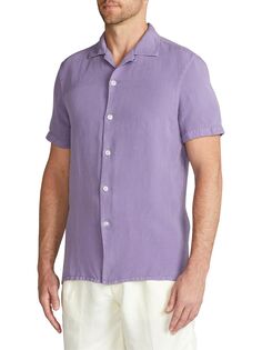 Спортивная рубашка Archer с короткими рукавами Ralph Lauren Purple Label, фиолетовый