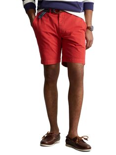 Хлопковые шорты чинос Polo Ralph Lauren, красный