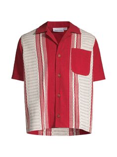 Хлопковая рубашка Scarpe Thorsun, красный