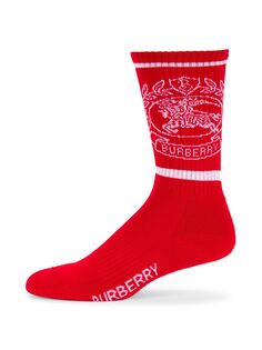 Жаккардовые носки с логотипом Burberry