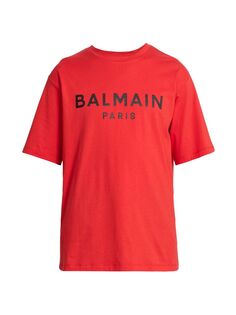 Футболка с принтом Balmain Balmain