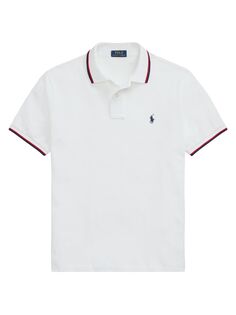 Хлопковая рубашка поло Polo Ralph Lauren, белый