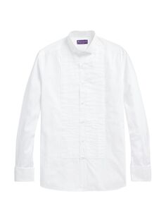 Рубашка в смокинге Ralph Lauren Purple Label, белый