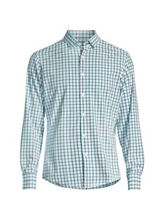 Рубашка с подветренным оконным стеклом Mizzen+Main, белый
