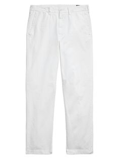 Хлопковые брюки чинос Polo Ralph Lauren, белый