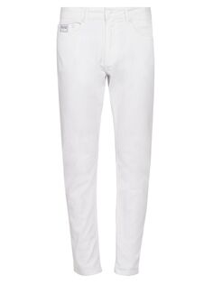 Джинсы узкого кроя с пятью карманами Versace Jeans Couture, белый