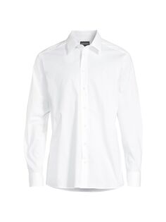 Рубашка из эластичного хлопка Emporio Armani