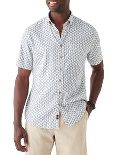 Рубашка с короткими рукавами Breeze Faherty Brand, белый