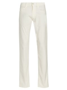 Комфортные хлопковые брюки Tasche Loro Piana, белый