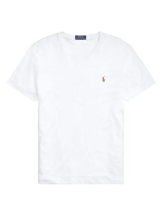 Хлопковая футболка Пима Polo Ralph Lauren, белый