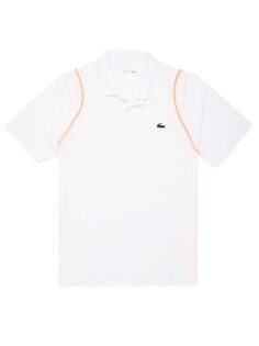 Теннисная футболка-поло с логотипом Lacoste, белый