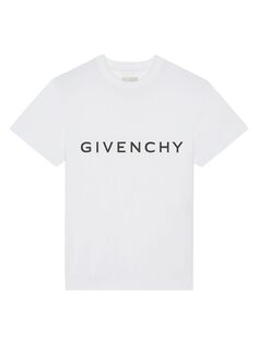 Приталенная футболка GIVENCHY Archetype из хлопка Givenchy, белый
