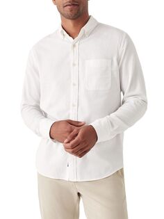 Эластичная оксфордская рубашка Faherty Brand, белый