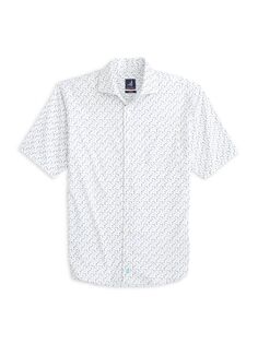 Абстрактная рубашка Oleson JOHNNIE O, белый