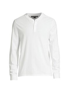 Креповая футболка Henley Michael Kors, белый