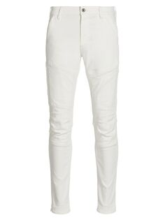 Эластичные джинсы скинни Rackam 3D G-Star RAW, белый