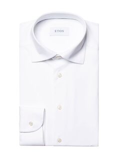 Эластичная рубашка в четырех направлениях Eton, белый