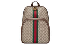 Рюкзак Gucci Ophidia GG Supreme Medium, коричневый/красный/зеленый