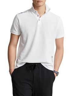 Рубашка поло из хлопка RLX NFW RLX Ralph Lauren, белый