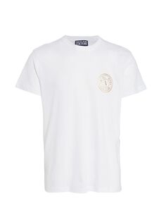Футболка с эмблемой и логотипом Versace Jeans Couture, белый