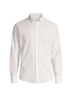 Рубашка на пуговицах с принтом Leeward Mizzen+Main, белый