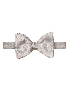 Жаккардовый галстук-бабочка с цветочным принтом Eton, серый