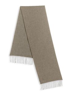 Фактурный шарф из кашемира Saks Fifth Avenue, серый