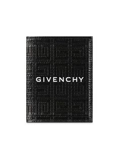 Визитница из парусины с покрытием 4G и кожи Givenchy, черный
