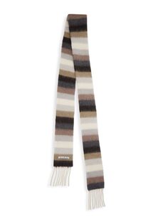 Шарф Vesuvio Stripe из альпаки и шерсти Acne Studios, зеленый