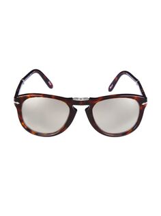 Круглые солнцезащитные очки 54 мм Persol, серый