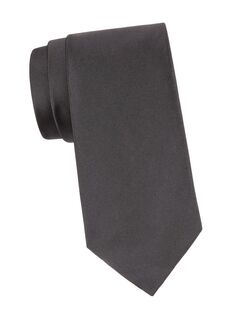 Однотонный шелковый галстук Ralph Lauren Purple Label, серый