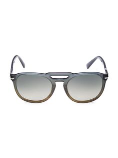 Круглые солнцезащитные очки Pillow 52MM Persol, серый