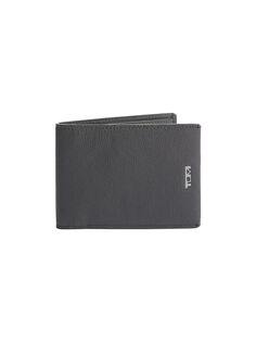 Кожаный кошелек Nassau с двойным бумажником TUMI, серый