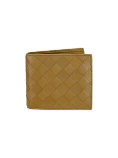 Плетеный бумажник из натуральной кожи Bottega Veneta