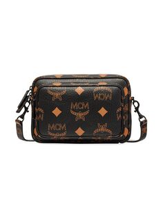 Маленькая сумка через плечо Aren Maxi Monogram MCM, черный