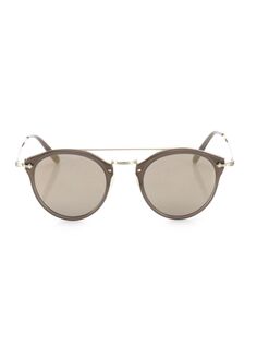Круглые солнцезащитные очки Remick 50 мм Oliver Peoples, бежевый