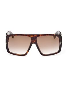 Квадратные солнцезащитные очки Raven 60 мм Tom Ford