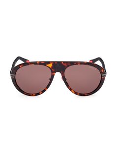 Солнцезащитные очки-авиаторы Navigaze 57MM Moncler, красный