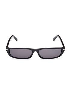 Прямоугольные солнцезащитные очки 59 мм Tom Ford, черный