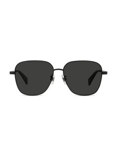 Квадратные солнцезащитные очки-авиаторы Kenzo AKA 56 мм KENZO, черный