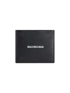 Кошелек для сложенных монет Cash Square с эффектом б/у Balenciaga, черный