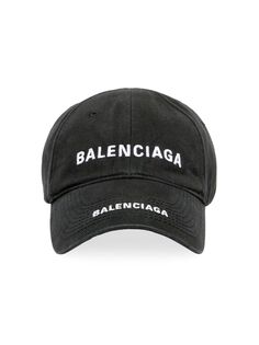 Кепка с двойным логотипом Balenciaga, черный