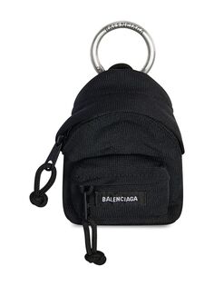 Брелок для микро-рюкзака Balenciaga, черный