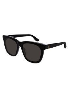 Прямоугольные солнцезащитные очки SL M24/K Monogram 55MM Saint Laurent, черный